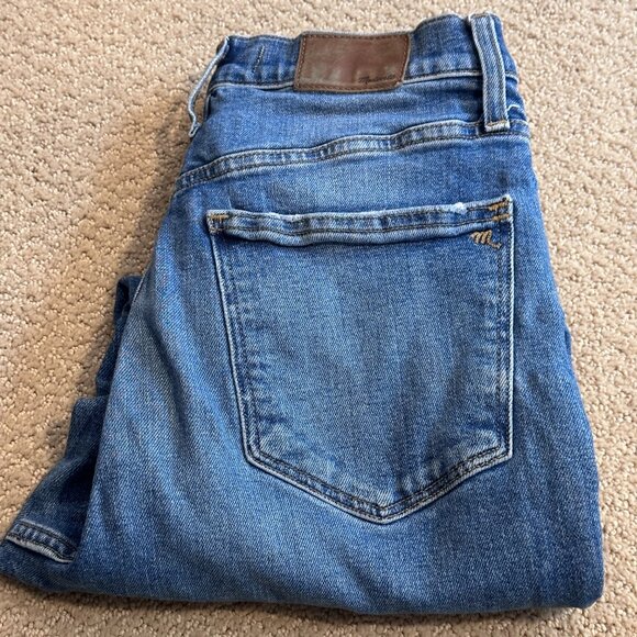 Madewell Momjean High Rise Slouchy Taper Comfort Stretch Edition Size 26 #K9929 - Picture 11 of 16